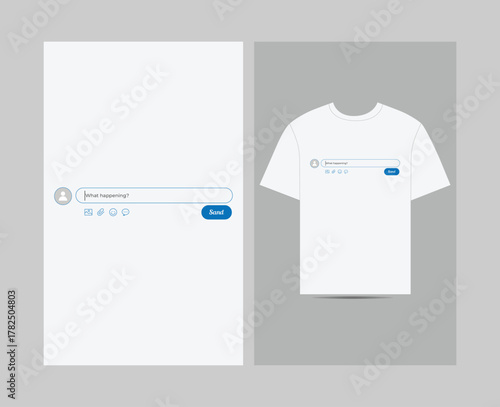 Tweet the Void T- Shirt design template design
