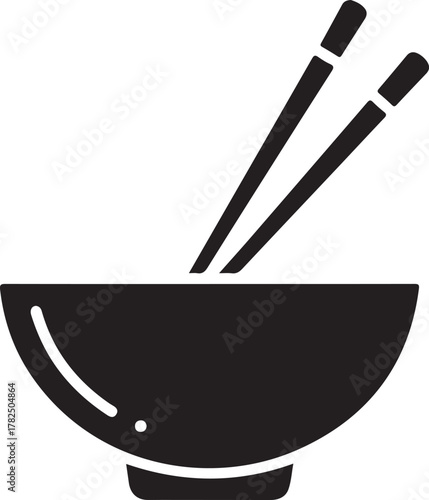 Steaming Hot Soup Bowl and Spoon Black Silhouette Icon

Monochrome Logo Design for Restaurant or Dinner Menu

Vector Symbol of Comfort Food and Warm Meal