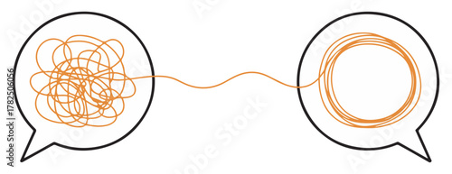 speech bubble conversation icon for psychotherapy concept