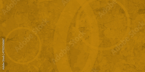 Brown abstract background with brown circle rings in faded distressed vintage grunge texture design. old geometric pattern.  Modern background concept for covers, brochures, banners, and cards .