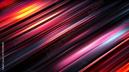Vibrant diagonal streaks of light create an abstract digital motion background
