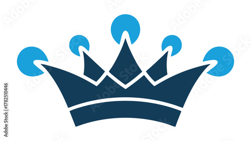 Modern crown icon symbol design