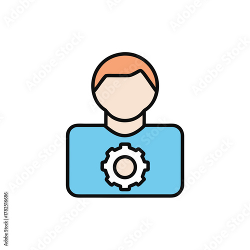 User settings and profile management icon