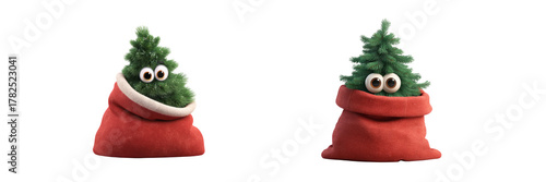 Christmas-themed fun with playful trees and gifts holiday celebration whimsical environment