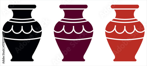 Elegant collection of decorative vases offers a timeless touch for interior design projects, perfect for adding classic charm to any creative concept.