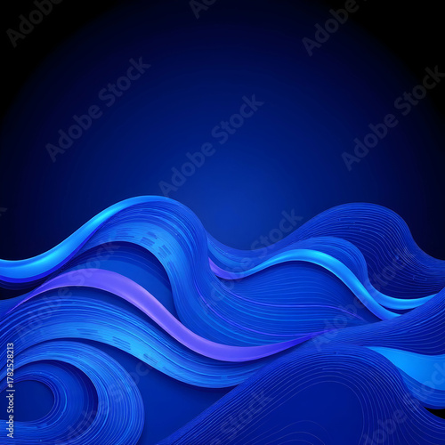 3d abstract wave pattern background vector