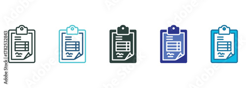 Invoice Icon Set Multiple Style Of