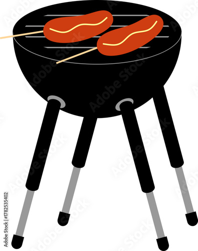 BBQ Party Illustration