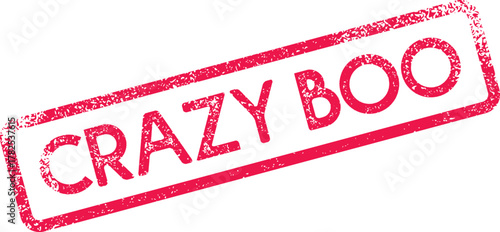 Bold Pink Distressed Stamp Announcing a Special Sweetheart or Loved One with Affection