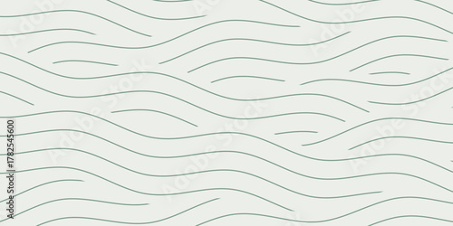 Green farm banner, organic abstract background with fields. Wavy green lines, natural organic products. Striped green farmer pattern.
