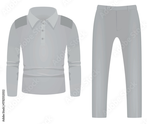 T shirt and pants. vector illustration	