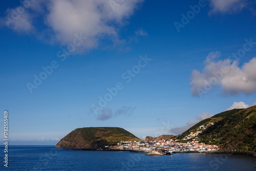 São Jorge island landscapes, Azores archipelago, travel and explore Portugal.