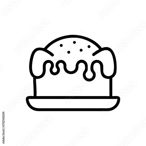 Ice cream sundae with chocolate sauce and sprinkles on plate  