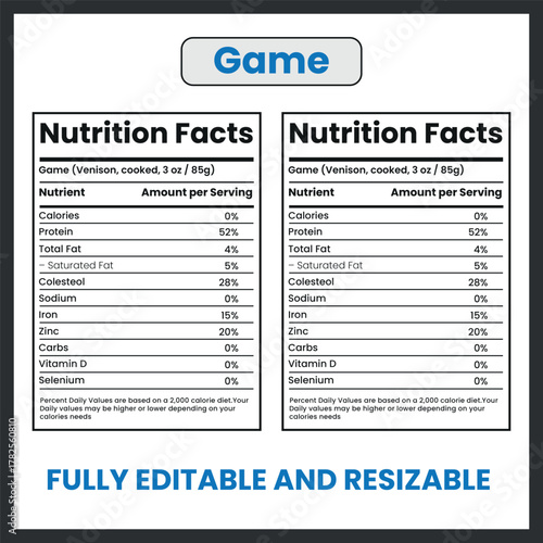 Game Meat Vector Illustration Venison Boar Rabbit Icon