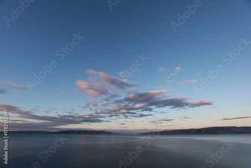 Ciel au coucher de Soleil en Croatie