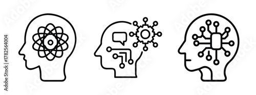 Artificial intelligence ai mind brain technology machine learning deep learning concept idea innovation