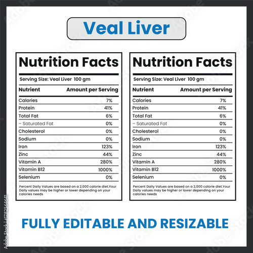 Veal Liver Organ Meat Illustration