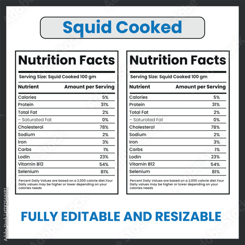 Squid Seafood Cephalopod Illustration