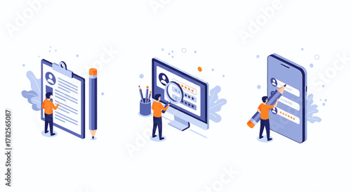 Online profile creation and management with digital tools and personal data