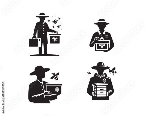 beekeeper, hive box, beekeeping, honey bee, apiary, beekeeper suit, honey production, bee farm, beehive, apiculture, bee worker, honey collector, bee care