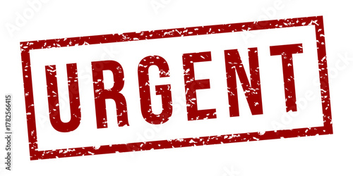 Urgent Sign Word Text Rubber Stamp Grunge Effect Vector Illustration