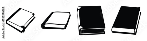 Collection of four stylized books for role playing games or general content