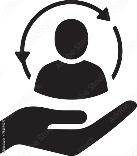 Customer care banner web icon vector illustration concept for customer support and telemarketing service with an icon of help, client, advice, chat, service, reliability, quality, and satisfaction
