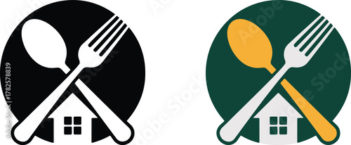 Fork Spoon House Logo Design