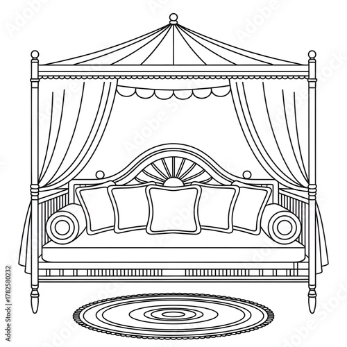 vector illustration of a sofa