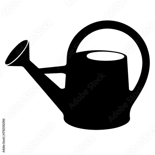 Watering can silhouette for gardening and plants