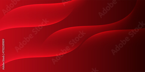 Red abstract background with dynamic shapes composition simple. Modern trendy design in Vector Illustration