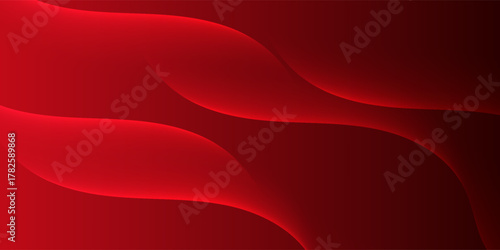 Red abstract background with dynamic shapes composition simple