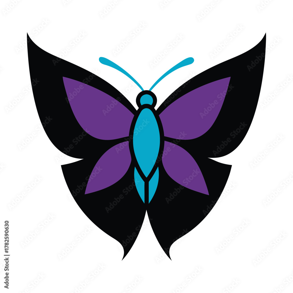 Naklejka premium beautiful butterfly vector 