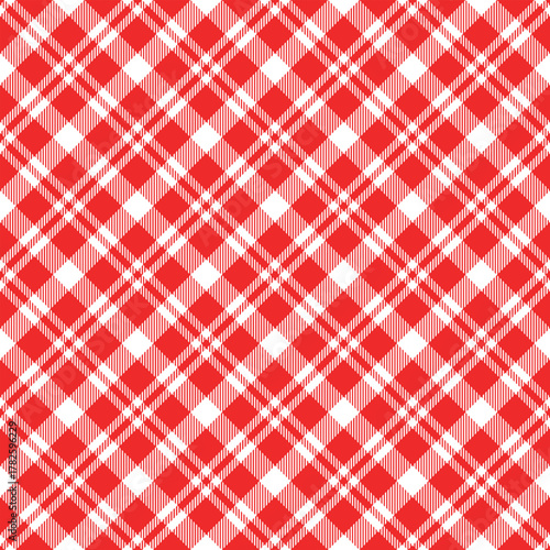 Seamless red,white color check heart pattern.Repeating patern plaid. Checkered design for prints.Repeated tartan fabric.Vector scottish fabriс. Ekose texture.Madras flannel.Checker line.Stripe gingham