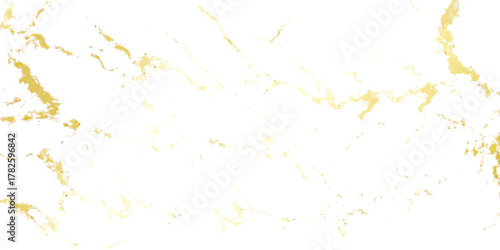 Abstract white marble texture with gold veins isolated on white background