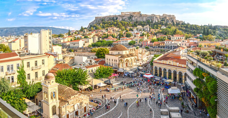 Papier peint photo Athènes Athènes et la célèbre Acropole  © Lichtwolke99