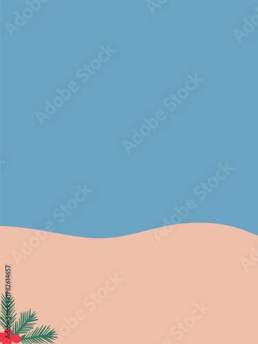 Christmas Pine Branch Background