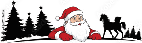 Santa Claus Red Grunge Stamp Festive Christmas Seal Isolated Transparent Background Holiday Celebration
