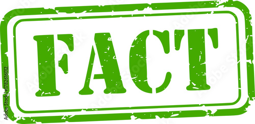 Fact stamp. Red grunge icon stamp illustration vector