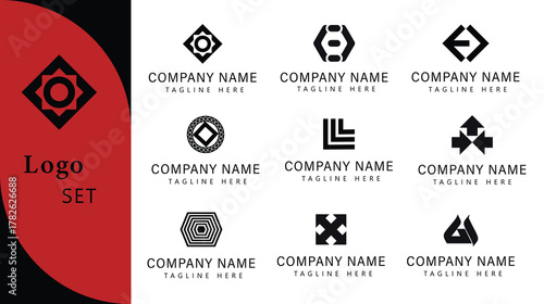 Modern Abstract Logo Set | Business Branding and Company Identity Design Templates
