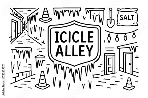 Winter safety essentials in icicle alley: navigating icy streets with caution