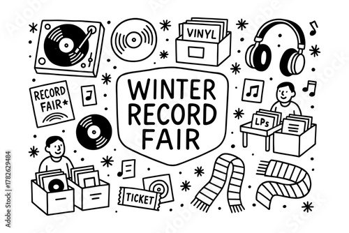 Winter record fair: celebrating vinyl with music, records, and vintage vibes