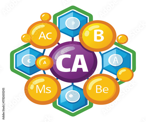 Vitamin CA A Vibrant Graphic Depicting Essential Nutrients and Vitamins, Showcasing the Importance of a Balanced Dietary Intake for Optimal Health and Well-being