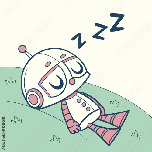 Baby Robot Sleeping
