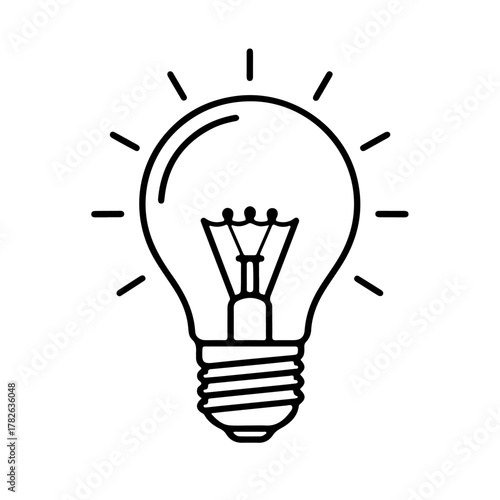 Innovate with a bright idea bulb icon design for your next project with inspiration!