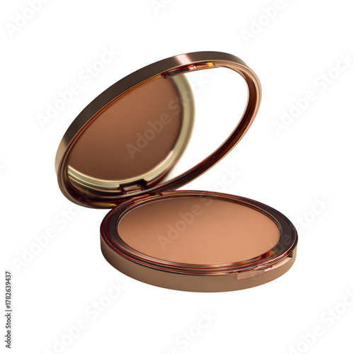 Beautiful Bronzing Powder in Compact With Mirror for Perfect Makeup Application