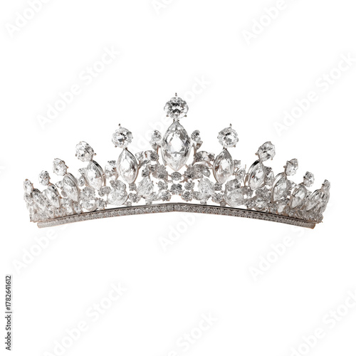 Beautiful Tiara Adorned With Sparkling Crystals, Perfect for Royal Occasions ...