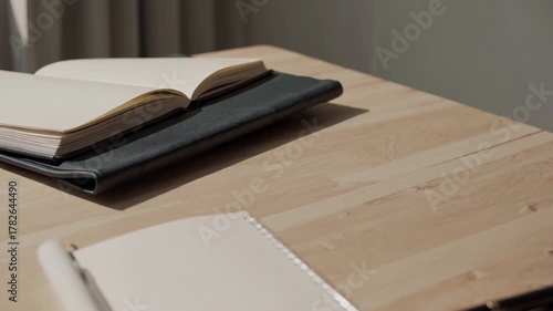 Open Notebook and Bag Ready for a Productive School Year
