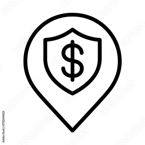 Minimalist black risk management vector inside pin shape, symbolizing security, finance, and investment protection in digital dashboards. Free Download Minimalist black risk management vector inside pin shape, symbolizing security, finance, and investment protection in digital dashboards. - GFXLoad