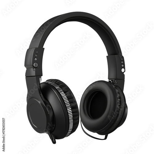 Black Over-Ear Headphones for Music Lovers and Gamers, Featuring Comfy Paddin...